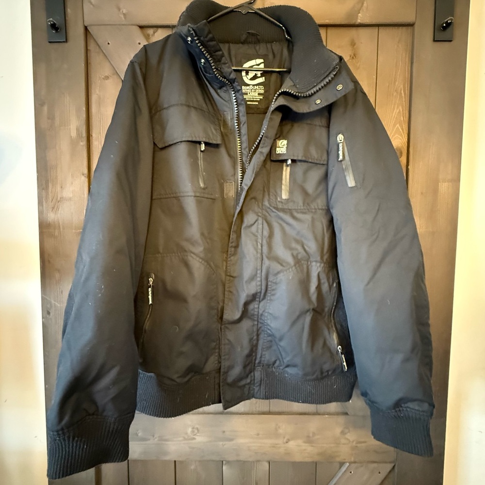 Ecko Unlimited Men's Dark Puffer Jacket